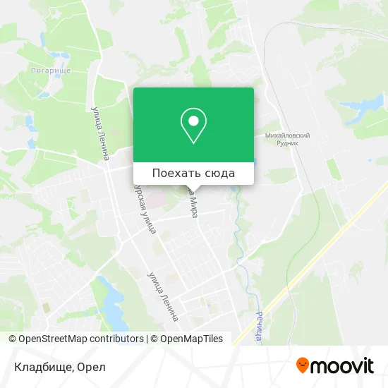 Карта Кладбище