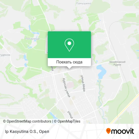 Карта Ip Kasyutina O.S.