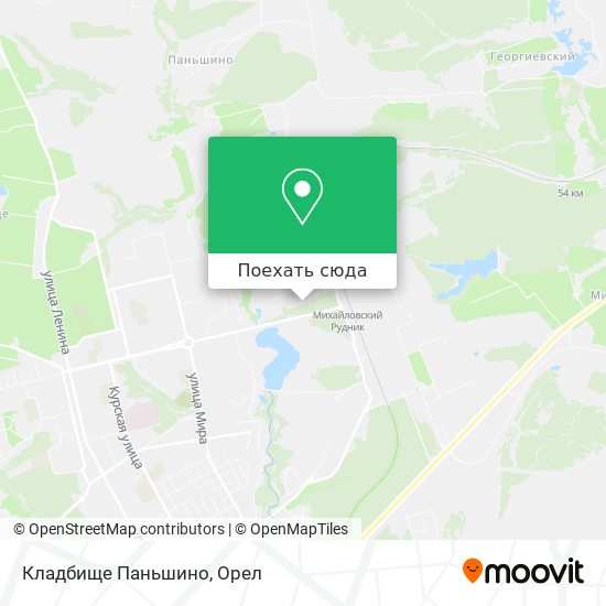 Карта Кладбище Паньшино