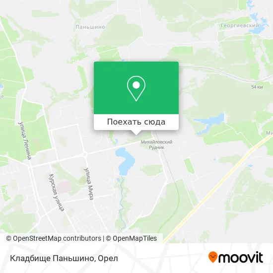 Карта Кладбище Паньшино