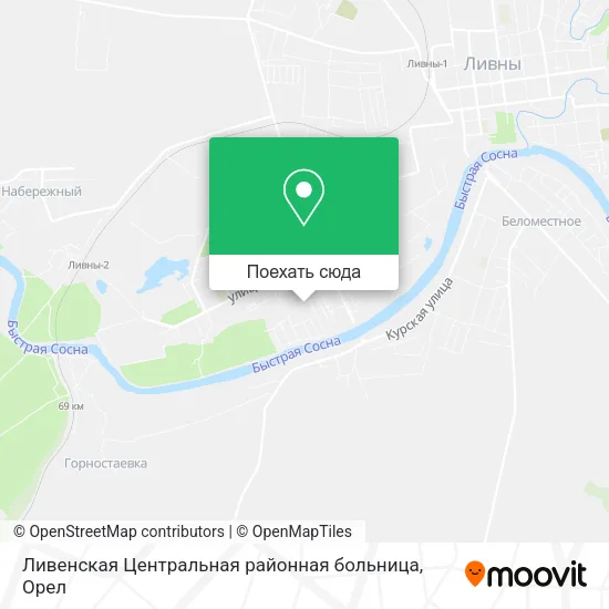Карта Ливенская Центральная районная больница