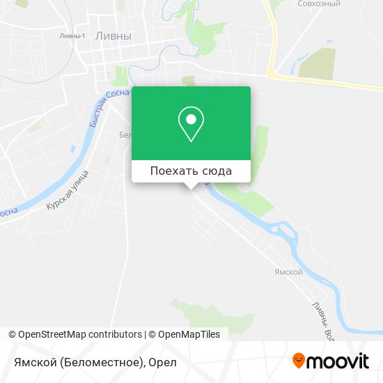 Карта Ямской (Беломестное)