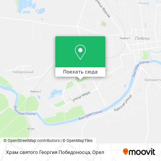 Карта Храм святого Георгия Победоносца