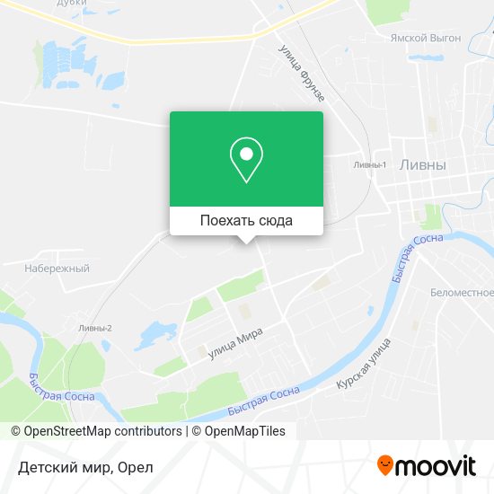 Карта Детский мир