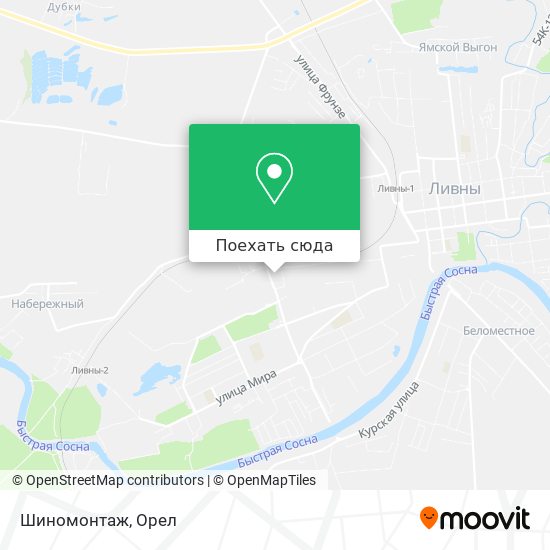 Карта Шиномонтаж