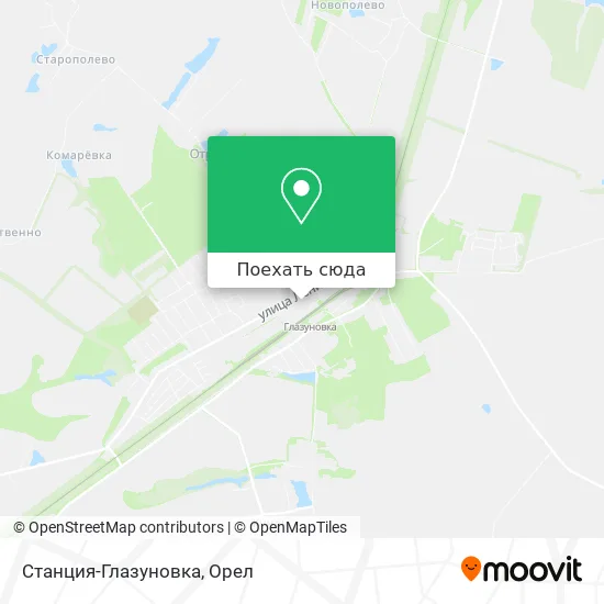 Карта Станция-Глазуновка