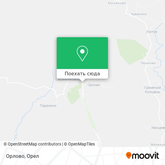 Карта Орлово