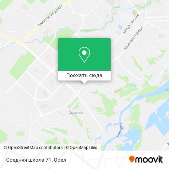 Карта Средняя школа 71