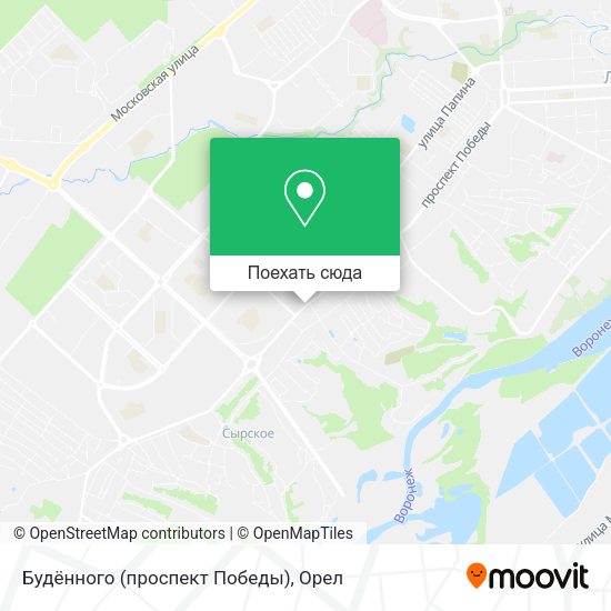 Карта Будённого (проспект Победы)