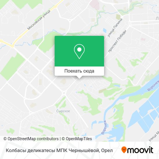 Карта Колбасы деликатесы МПК Чернышёвой