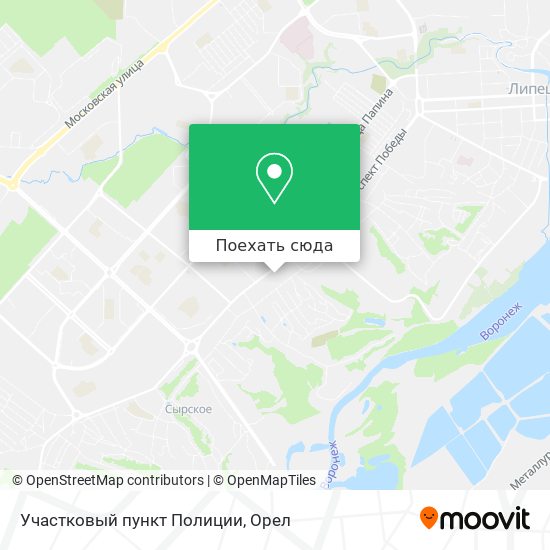 Карта Участковый пункт Полиции