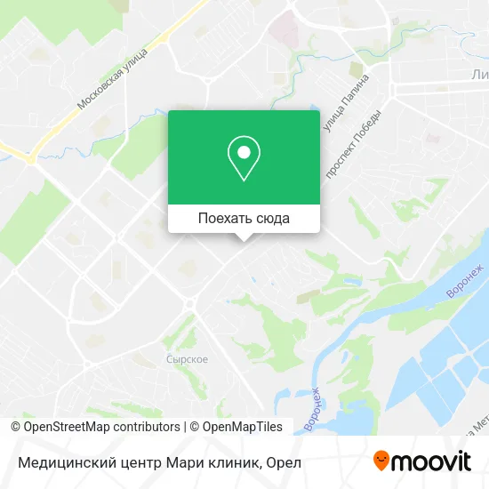 Карта Медицинский центр Мари клиник