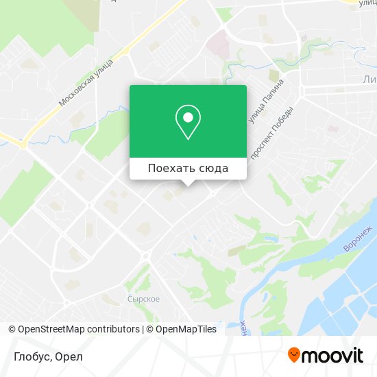 Карта Глобус
