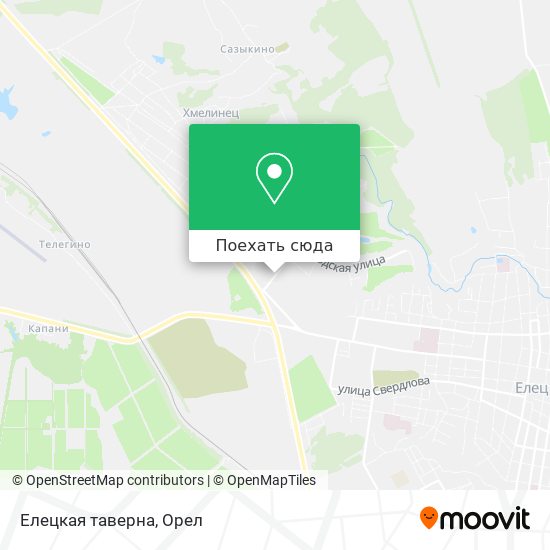 Карта Елецкая таверна