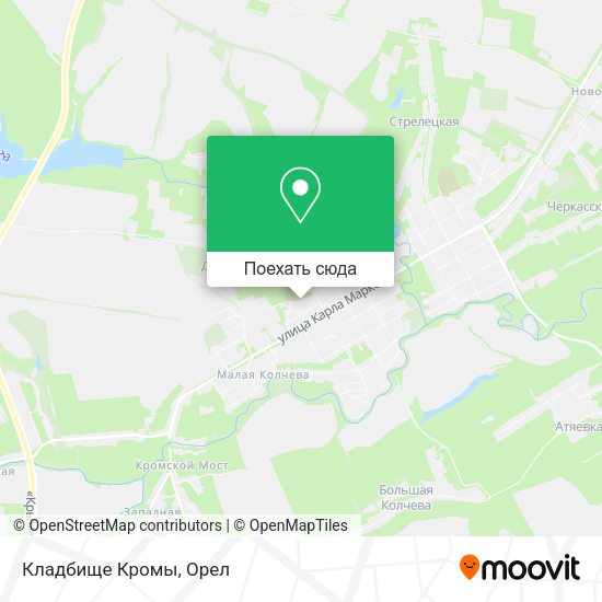Карта Кладбище Кромы