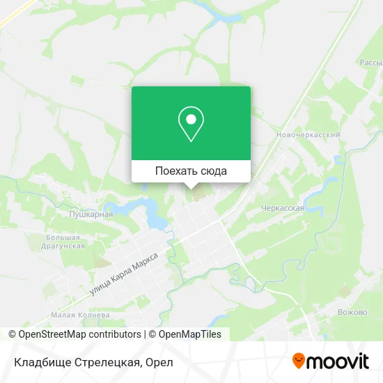 Карта Кладбище Стрелецкая