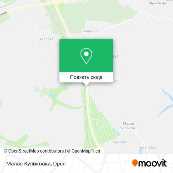 Карта Малая Куликовка