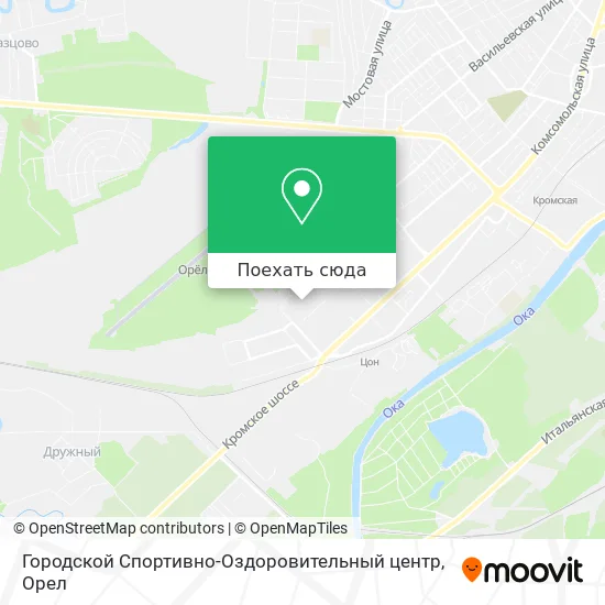Карта Городской Спортивно-Оздоровительный центр