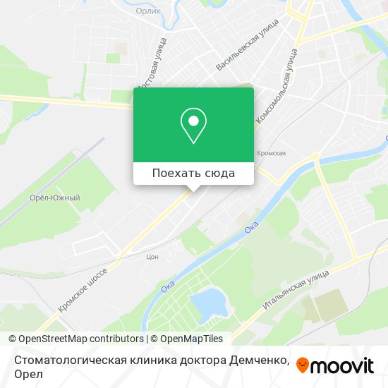 Карта Стоматологическая клиника доктора Демченко