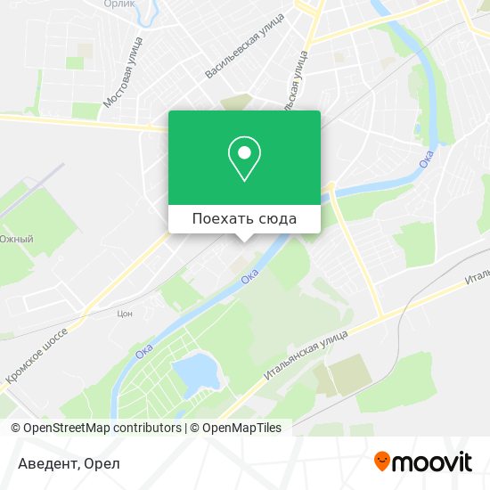 Карта Аведент