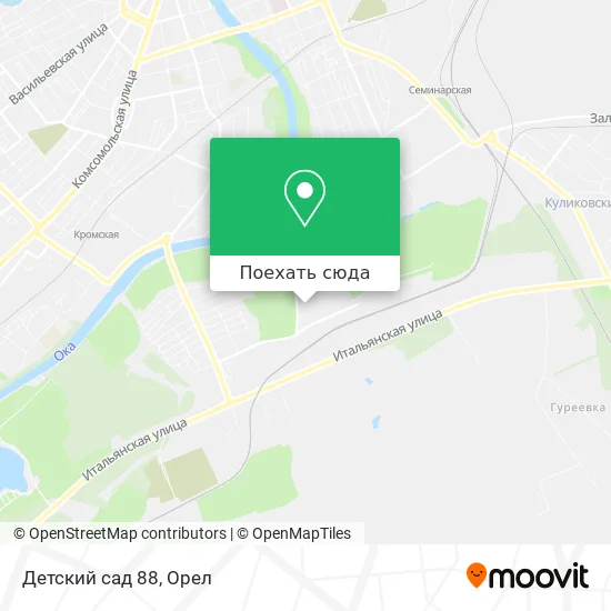 Карта Детский сад 88