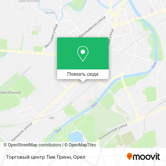Карта Торговый центр Тмк Гринн