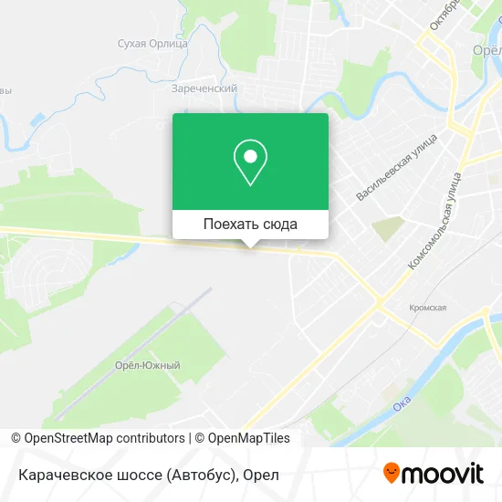 Карта Карачевское шоссе (Автобус)