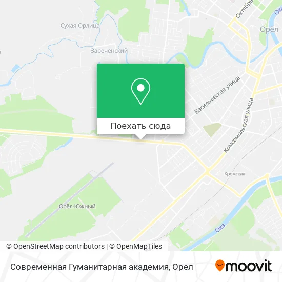 Карта Современная Гуманитарная академия