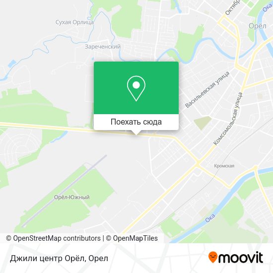 Карта Джили центр Орёл