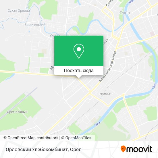 Карта Орловский хлебокомбинат