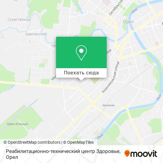 Карта Реабилитационно-технический центр Здоровье