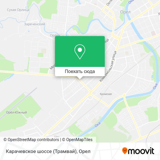 Карта Карачевское шоссе (Трамвай)