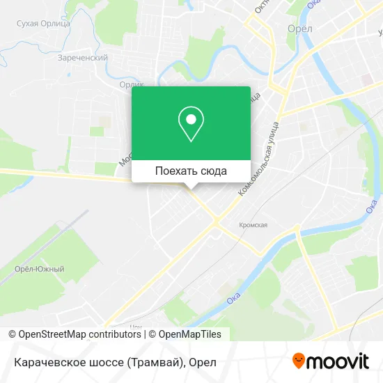 Карта Карачевское шоссе (Трамвай)