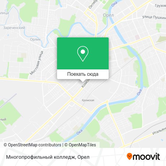 Карта Многопрофильный колледж