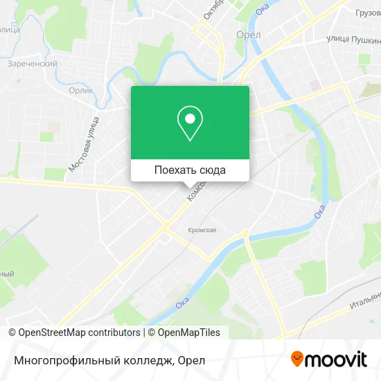Карта Многопрофильный колледж