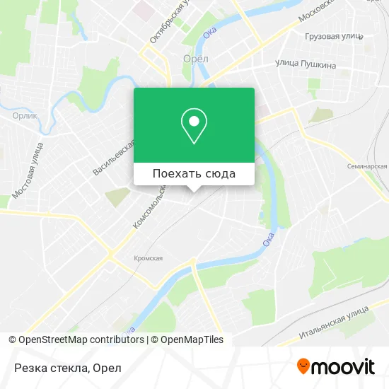 Карта Резка стекла