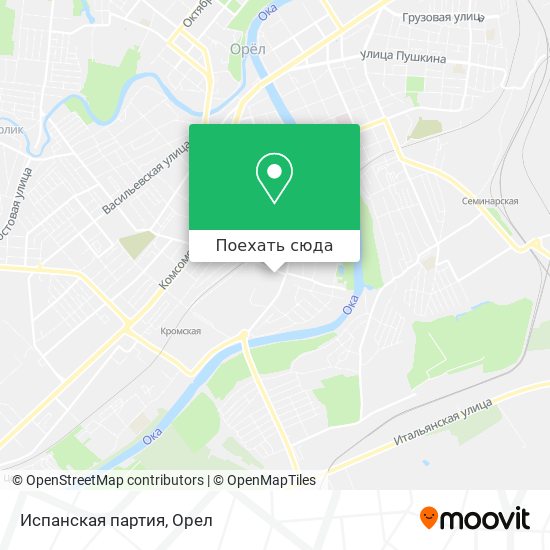 Карта Испанская партия