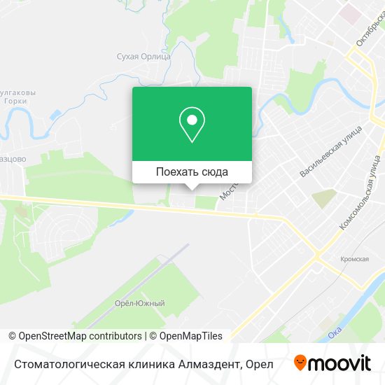 Карта Стоматологическая клиника Алмаздент