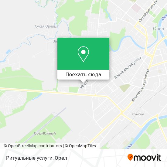 Карта Ритуальные услуги