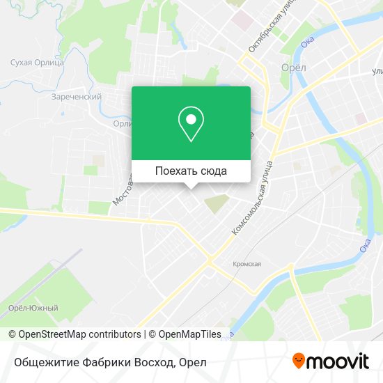 Карта Общежитие Фабрики Восход