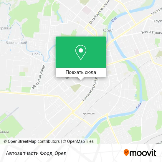 Карта Автозапчасти Форд