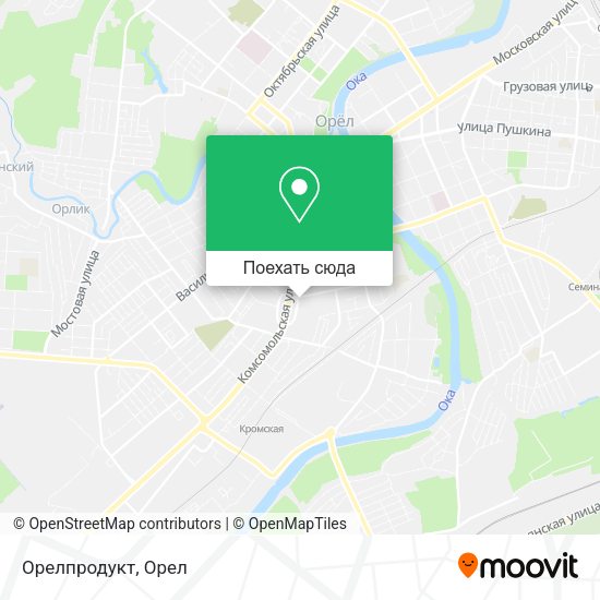 Карта Орелпродукт