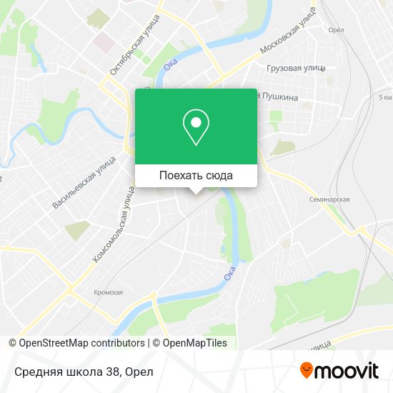 Карта Средняя школа 38