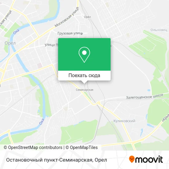 Карта Остановочный пункт-Семинарская
