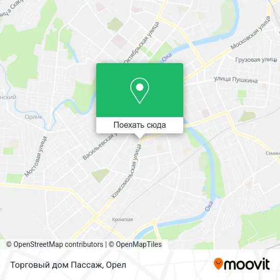 Карта Торговый дом Пассаж