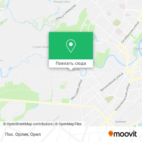 Карта Пос. Орлик