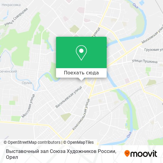 Карта Выставочный зал Союза Художников России