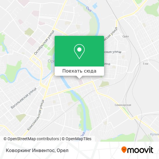 Карта Коворкинг Инвентос