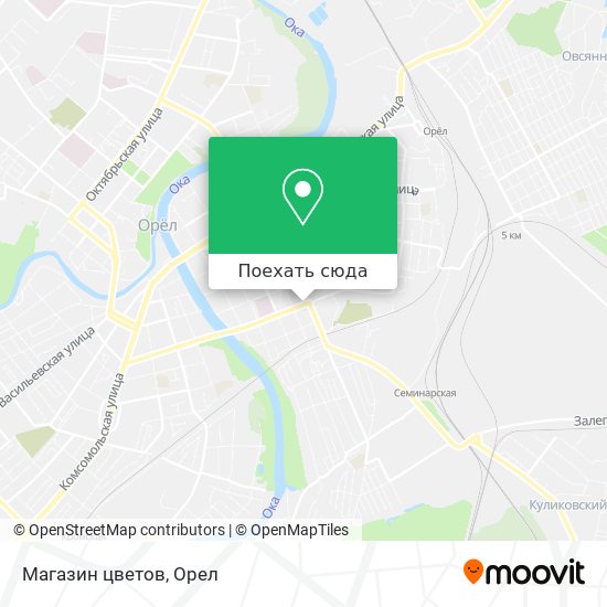 Карта Магазин цветов
