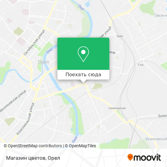 Карта Магазин цветов